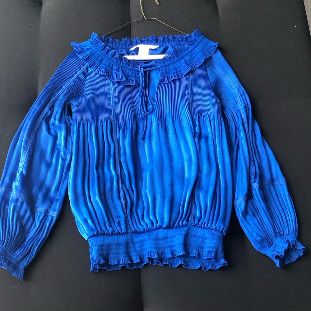 Diane von Furstenberg Royal Blue Blouse
